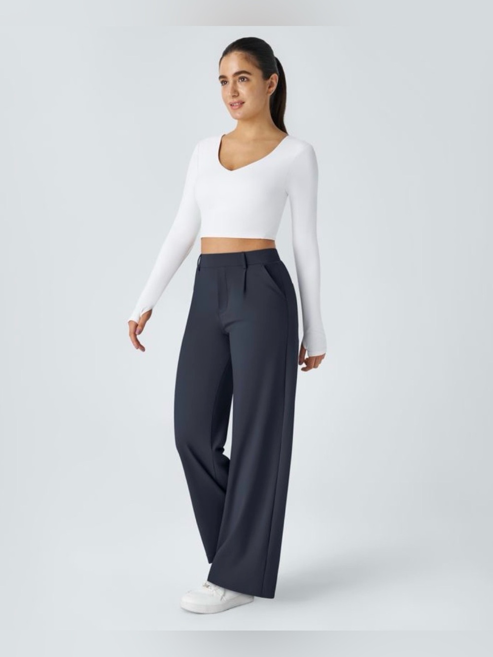 Halara Flex DayStretch High Waisted Pocket Work Flare Pants